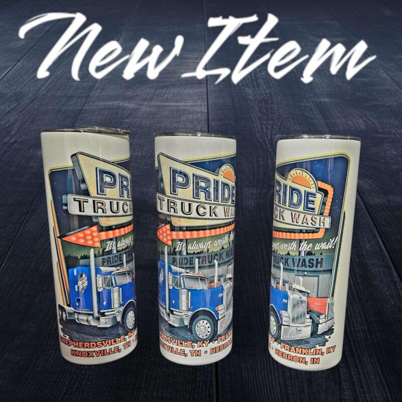 Pride Truck Wash - Worth The Wait Tumbler on a Hogg 20oz slim