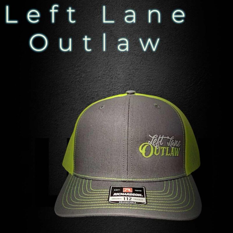 Neon Green Richardson 112 6 panel Left Lane Outlaw Hat