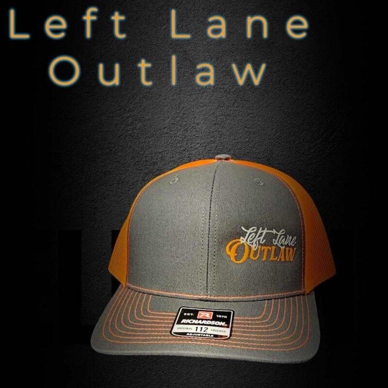 neon Orange Richardson 112 6 panel Left Lane Outlaw Hat